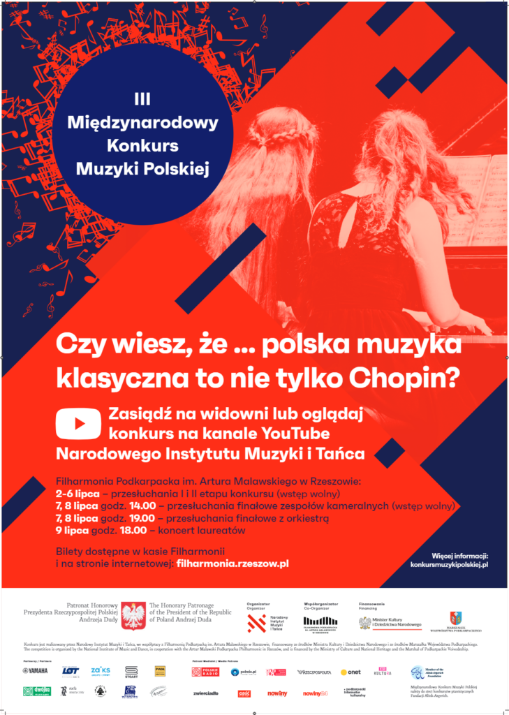 plakat III Międzynarodowego Konkursu Muzyki Polskiej