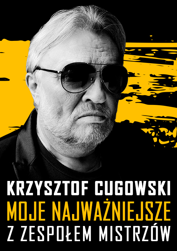 Po lewej stronie plakat przedstawiający Krzysztofa Cugowskiego