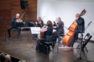 Zespół Arso Ensemble w czasie koncertu kameralnego, pamięci Świętego Jana Pawła II