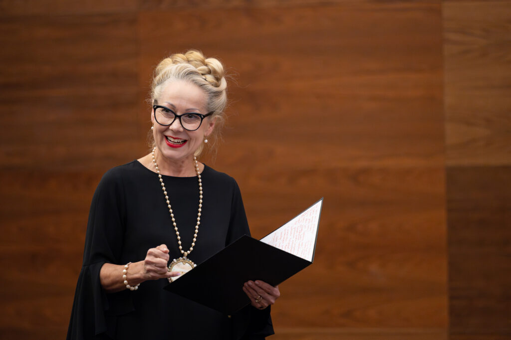 Mariola Łabno - Flaumenhaft (słowo o programie) w czasie koncertu kameralnego