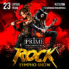 Po lewej stronie znajduje się grafika promująca wydarzenie zatytułowane PRIME ORCHESTRA - ROCK SYMPHO SHOW szczegóły są zawarte na stronie internetowej