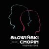 Po lewej stronie znajduje się grafika promująca wydarzenie Słowiński X Chopin - Impressions są zawarte na stronie internetowej