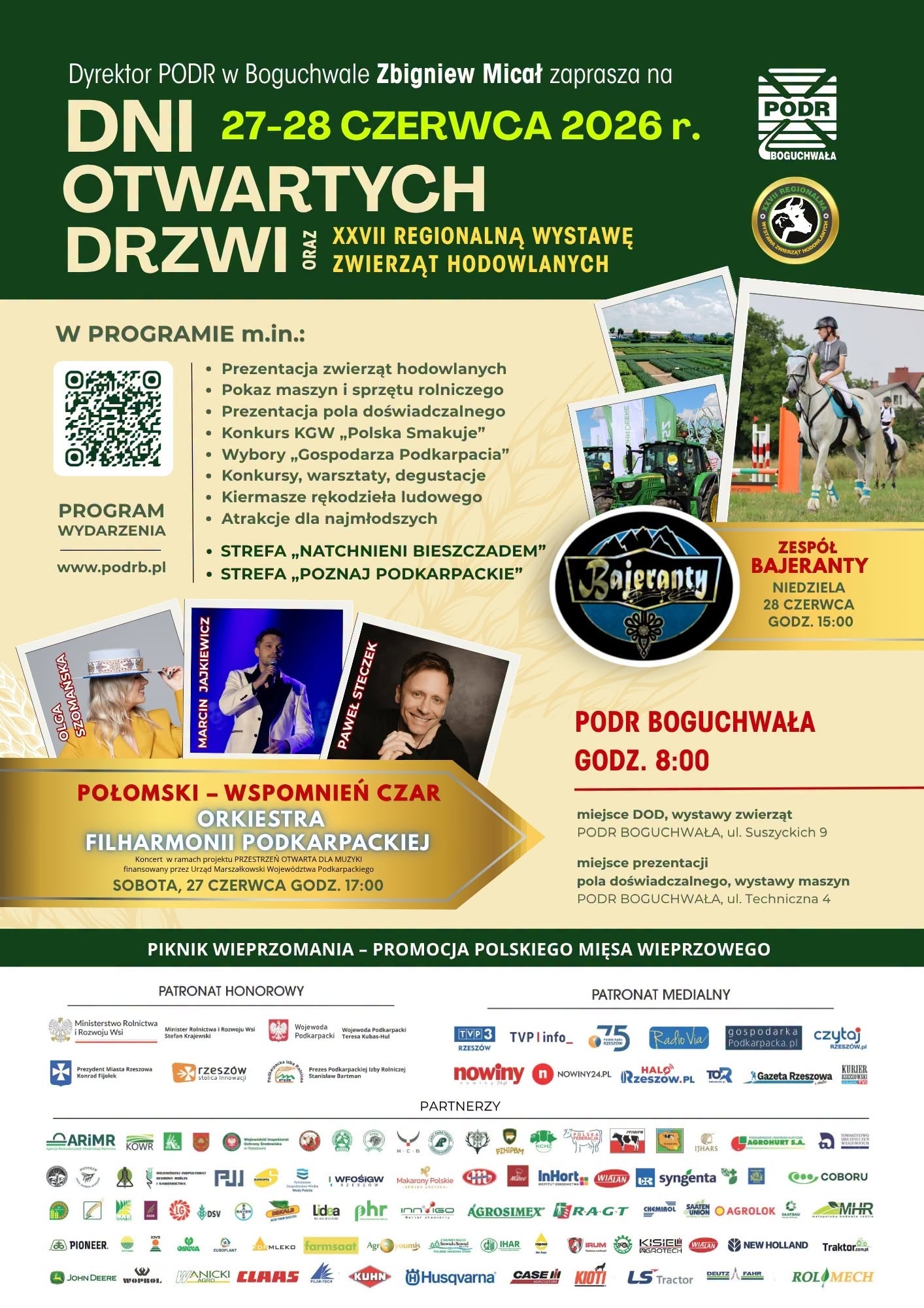 plakat koncertu w Boguchwale