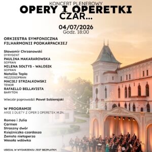 „Opery i operetki” – koncert plenerowy realizowany w ramach projektu „Przestrzeń otwarta dla muzyki”