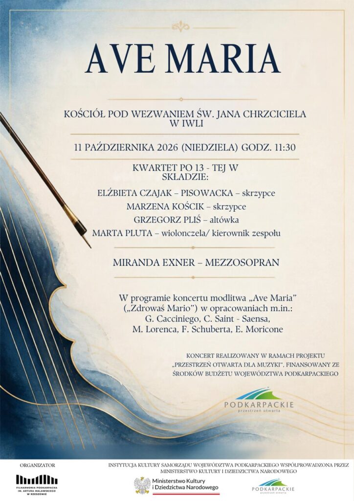 PLAKAT PROMUJĄCY KONCERT