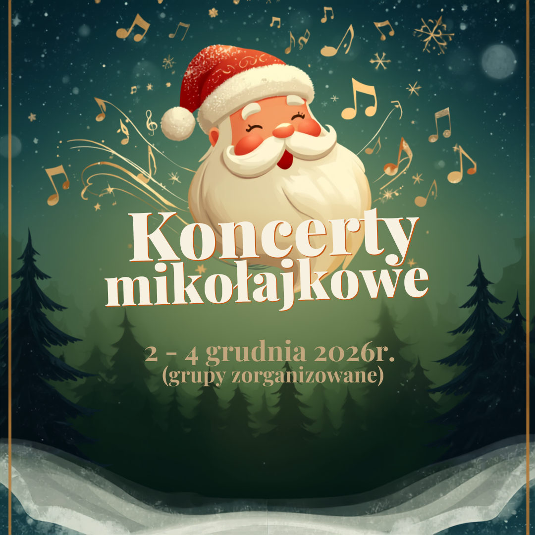 grafika promująca koncerty mikołajkowe