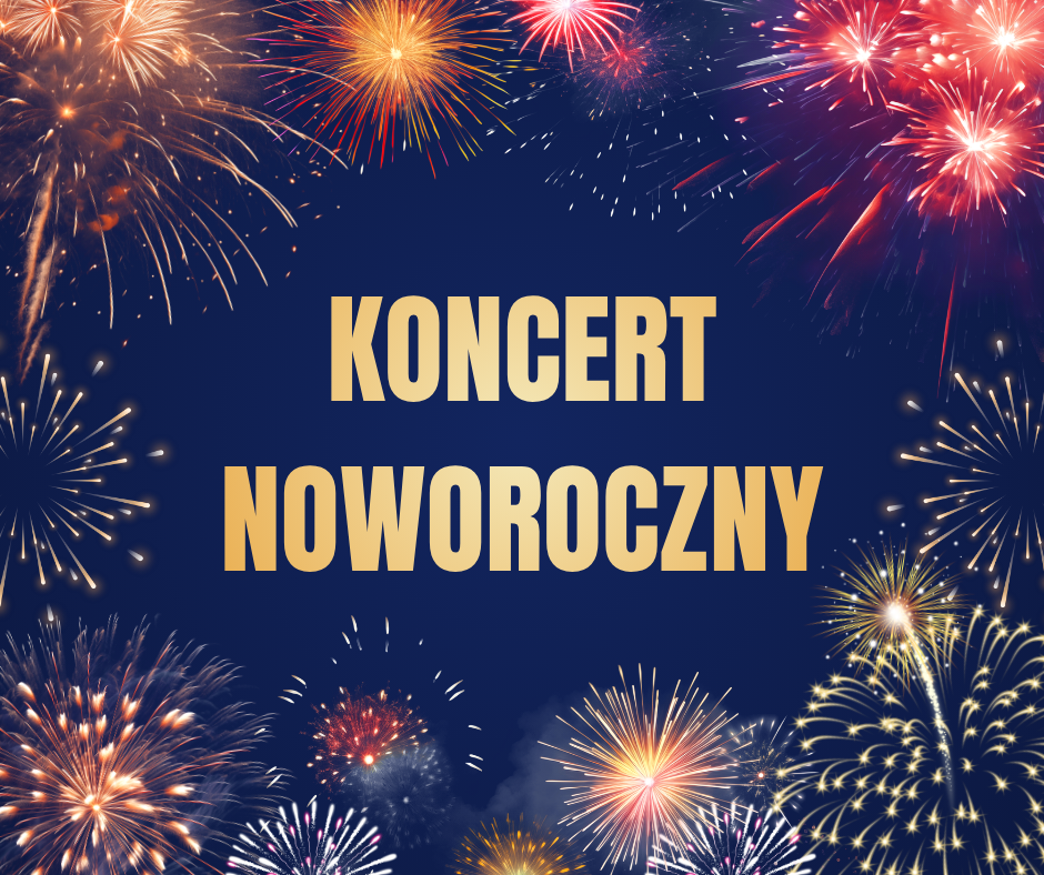 grafika promująca koncert noworoczny